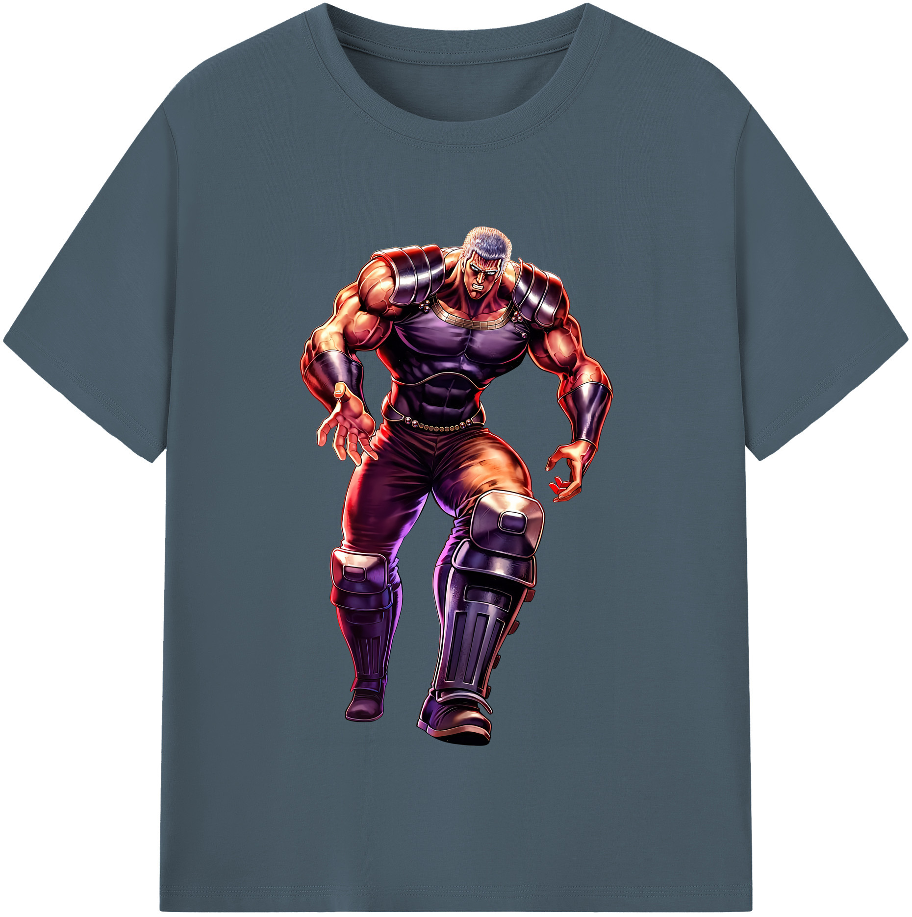 （画像用） 北斗の拳 Fist of the North Star 綿100％半袖Tシャツ（フロントプリント）